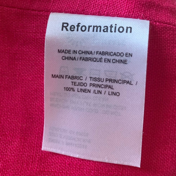 Reformation Orzo Linen Two Piece Set Dress, size 8 - Picture 8 of 10